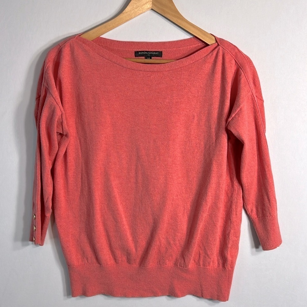 Banana Republic Boat Neck Three Quarter Sleeve Sweater size XS